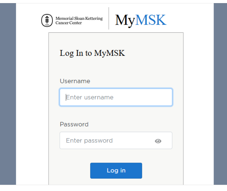 MSKMychart Login